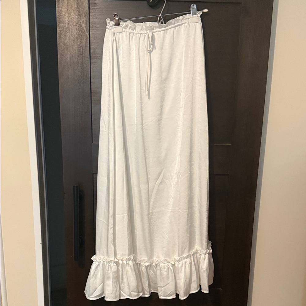 12th Tribe White Maxi Skirt